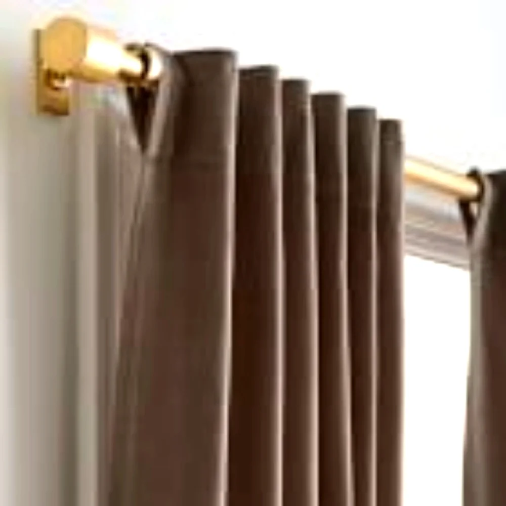 West Elm Cotton Velvet Curtain Blackout Brand New